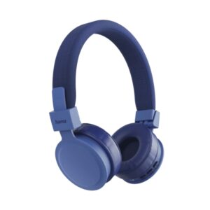 hama freedom lit iii auriculares con microfono omnidireccional bluetooth plegable diadema ajustable rango 10m asistente de voz carga por usb c color azul