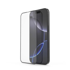 hama cristal protector para iphone 16 vidrio templado antihuellas grado de dureza 10h proteccion d3o color transparente
