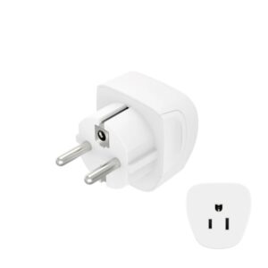 hama adaptador de viaje toma tipo e y schuko hembra tipo a y b voltaje 230 250v 5.7x5.1x5cm color blanco