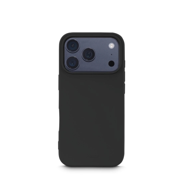 hama fantastic feel funda para iphone 17 pro antiadherente anti suciedad poliuretano termoplastico bordes elevados color negro