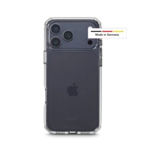 hama extreme protect funda para iphone 17 pro max antideslizante policarbonato proteccion d3o bordes elevados color transparente