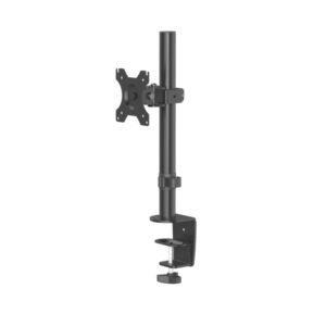 hama soporte de mesa para monitor de 13 a 32" capacidad 10kg inclinacion de 45º permite giro 180º altura ajustable acero vesa 100x100 11.4x14.46x40.6cm color negro