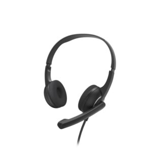 hama hs p150 v2 auriculares con microfono omnidireccional cable 2m jack 3.5mm diadema ajustable almohadillas de malla color negro y plata