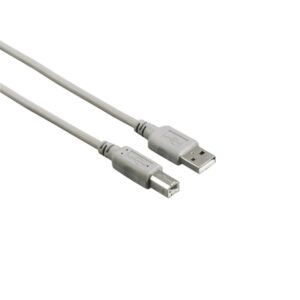 hama entry cable usb longitud 1.5m usb a macho usb b macho velocidad hasta 480mbps color gris