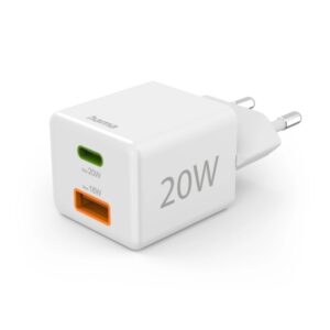 hama cargador de pared usb c usb a power delivery qualcomm color blanco
