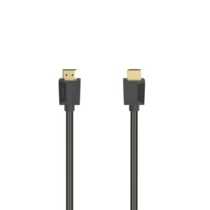 hama essential cable hdmi 4k macho longitud 5m soporta arc terminales chapados en oro ethernet velocidad hasta 18gbps blindaje completo color negro