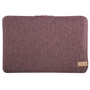 hama jersey funda para portatiles hasta 14.1" cierre con cremallera forro interior suave color rojo