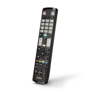 hama mando a distancia para tv samsung alcance 10m 52 botones acceso directo a plataformas de streaming 21.1x5.1x2.6cm color negro