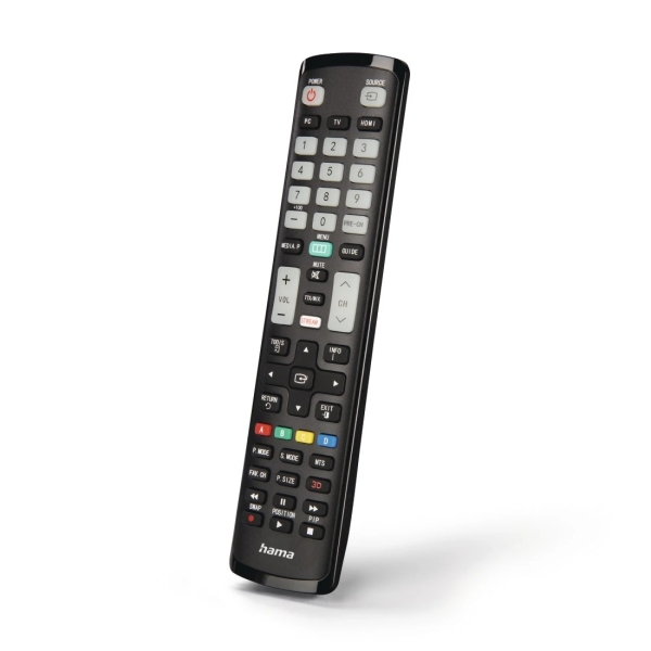 hama mando a distancia para tv samsung alcance 10m 52 botones acceso directo a plataformas de streaming 21.1x5.1x2.6cm color negro