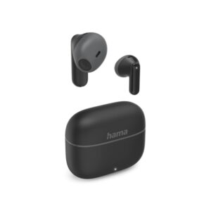 hama freedom light ii auriculares con microfono omnidireccional bluetooth rango 10m asistente de voz carga por usb c color negro
