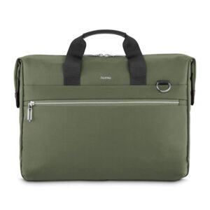 hama ultimate maletin para portatiles hasta 16.2" poliester bolsillo para tablets hasta 11" interior acolchado 44.5x7x34cm color verde oscuro