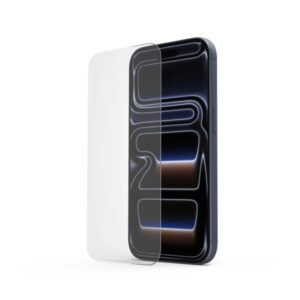 hama cristal protector para iphone 17 pro antihuellas base de montaje vidrio de seguridad grado de dureza 9h color transparente