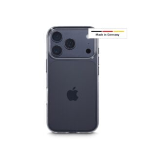 hama always clear funda para iphone 17 pro antideslizante especial antiamarilleo poliuretano termoplastico bordes elevados color transparente