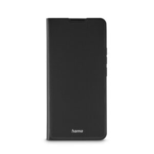 hama daily protect funda para xiaomi redmi note 14 pro 5g antideslizante cierre magnetico antihuellas poliuretano termoplastico funcion de soporte bordes elevados color negro