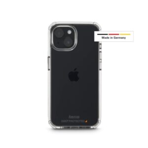 hama extreme protect funda para iphone 15 antideslizante policarbonato proteccion d3o bordes elevados color transparente