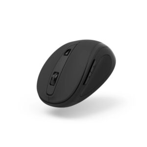 hama mw 400 v2 raton optico inalambrico para diestros 1600dpi ergonomico rango 10m usb a rf 2.4ghz 6 botones 6.5x4.2x9.6cm color negro