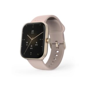 hama 5000 reloj inteligente smartwatch bluetooth 5.3 bateria 300mah pantalla tft 1.65" ip68 pulsera de silicona 3.9x1.3x4.7cm color rosa palido