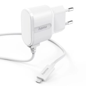 hama cargador de pared potencia 5w lightning cable 1m color blanco
