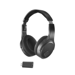 hama auriculares con microfono omnidireccional bluetooth autonomia hasta 16h 2.4ghz diadema ajustable rango 10m carga por usb c color negro