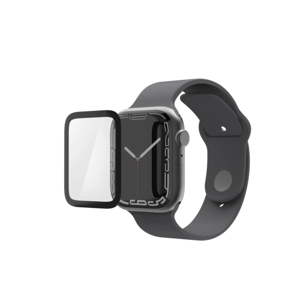 hama super hybrid protector de pantalla para apple watch 40mm flexiglas rpet antihuellas color transparente