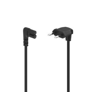 hama cable de alimentacion acodado cee7/16 macho hembra c7 acodada longitud 5m seccion 0.75mm2 color negro