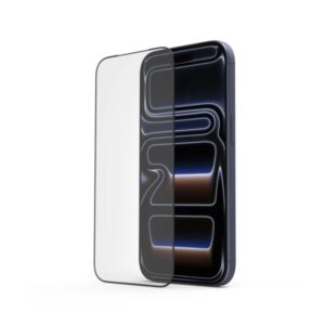 hama extreme protect cristal protector para iphone 17 pro base de montaje vidrio templado antihuellas grado de dureza 10h proteccion d3o color transparente