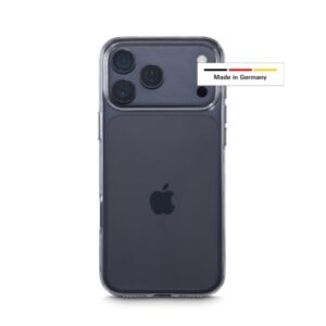 hama always clear funda para iphone 17 pro max antideslizante poliuretano termoplastico bordes elevados color transparente