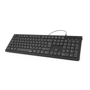 hama kc 200 teclado de formato completo cable 150cm disposicion qwerty es 105 teclas 2x43.3x13.2cm color negro