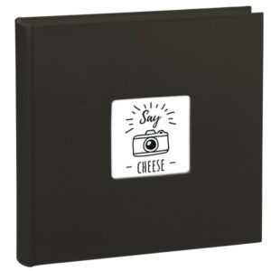 hama fine art album de fotos 100 paginas negras tapa de papel 30x30cm color negro