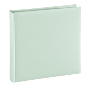 hama fine art album de fotos 80 paginas blancas tapa de papel 30x30cm color verde pastel