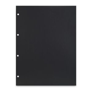 hama pack de 25 cartulinas para fotos perforado 233x310mm color negro