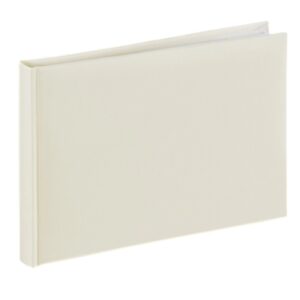 hama fine art album de fotos 36 paginas blancas tapa de papel 24x17cm color beige