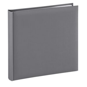 hama fine art album de fotos 80 paginas blancas tapa de papel 30x30cm color gris