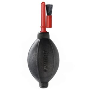 hama dust ex brush 55 soplador para limpieza de lentes incluye cepillo color rojo