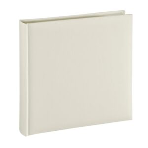 hama fine art album de fotos 80 paginas blancas tapa de papel 30x30cm color beige