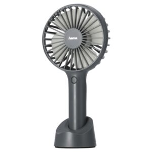 hama ventilador portatil recargable 3 velocidades color gris