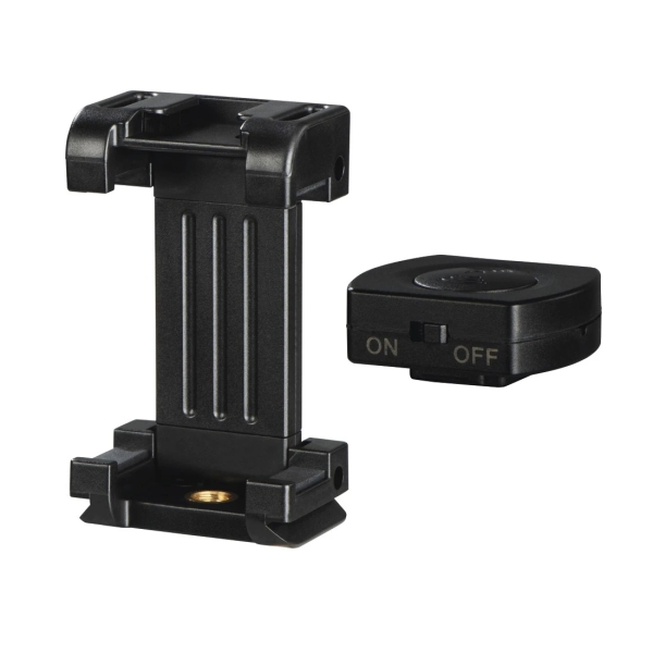hama pro ii soporte para smartphone disparador bluetooth peso max 300g ancho dispositivo de 4.8 a 9.5cm aluminio color negro