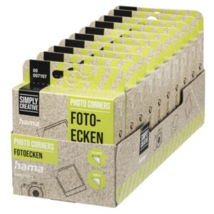 hama pack de 500 esquinas adhesivas para foto borde 10mm polipropileno color transparente