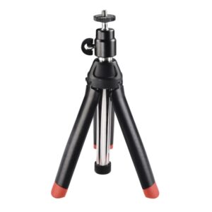 hama multi 4in1 tripode mini con rosca 1/4" altura ajustable hasta 86cm soporte para smartphone y camara deportiva peso max 400g aluminio cabezal de 3 vias color negro