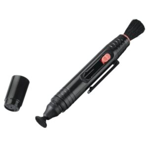 hama boligrafo de limpieza para camaras cepillo retractil punta de terciopelo color negro