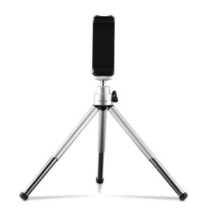 hama fancy 2en1 tripode mini para smartphone y camara peso max 300g altura ajustable hasta 16cm plastico cabezal de bola 3d color plata