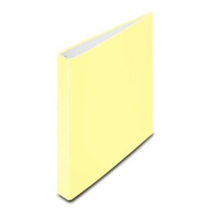 hama carpeta de 4 anillas lomo de 39mm tapa plastificada 29x32.5cm color amarillo