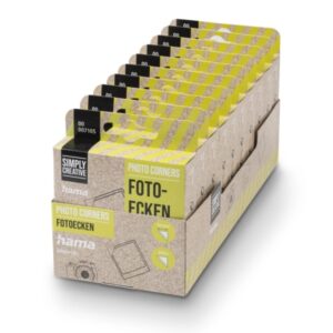 hama pack de 200 esquinas adhesivas para foto borde 10mm polipropileno color transparente