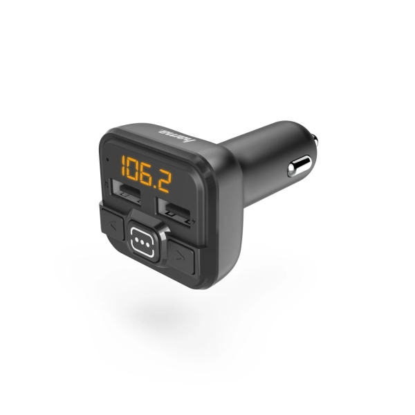 hama transmisor fm para coche entrada usb color negro