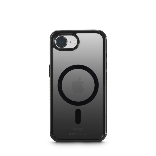 hama extreme protect funda para iphone 16e magnetico antideslizante policarbonato proteccion d3o bordes elevados color negro