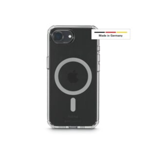 hama extreme protect funda para iphone 16e magnetico antideslizante policarbonato proteccion d3o bordes elevados color transparente