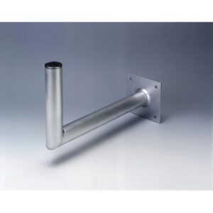 hama essential soporte de pared para antena parabolica aluminio separacion de 45cm diametro 4.8cm altura 25cm color plata