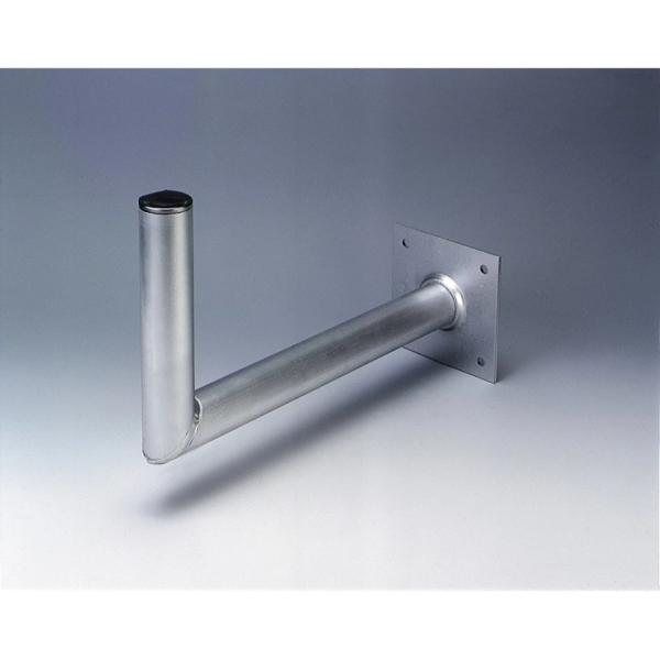 hama essential soporte de pared para antena parabolica aluminio separacion de 45cm diametro 4.8cm altura 25cm color plata