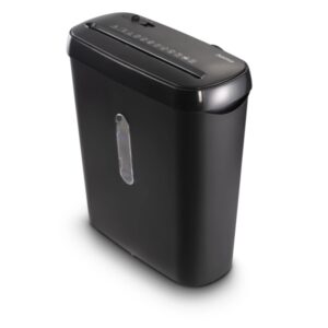 hama basic s6 destructora de papel manual potencia 150w deposito 8l destruye hasta 7 hojas velocidad 2.8m/min corte en tiras p 2 28.5x13.5x32.2cm color negro