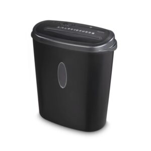 hama home x12cd destructora de papel manual 529w apagado automatico destruye hasta 13 hojas velocidad 2m/min corte transversal p 4 destruye bandas magneticas y tarjetas color negro